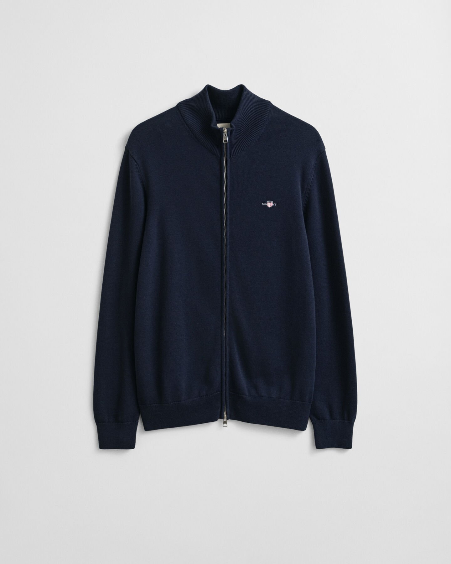 Casual Cotton Zip Cardigan