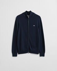 Casual Cotton Zip Cardigan