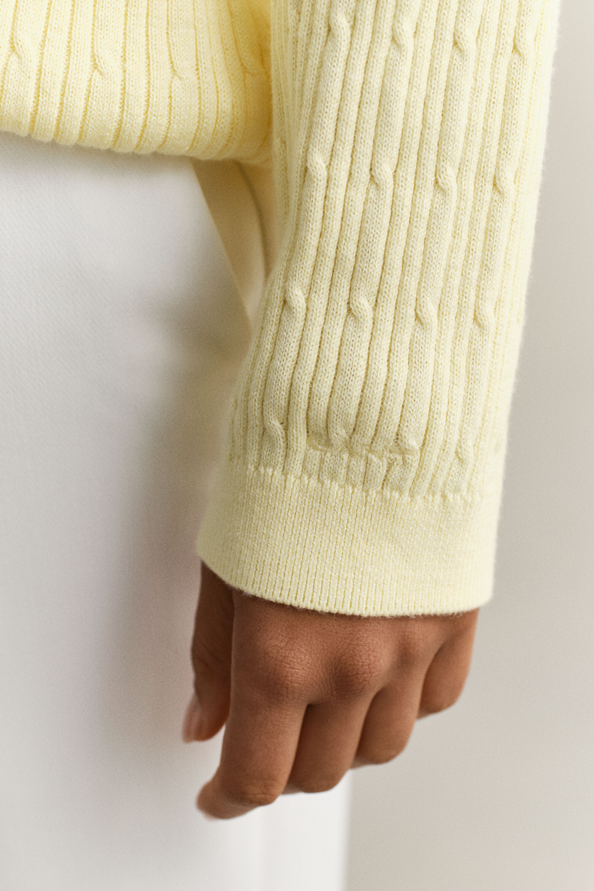 Cable Knit V-Neck Sweater