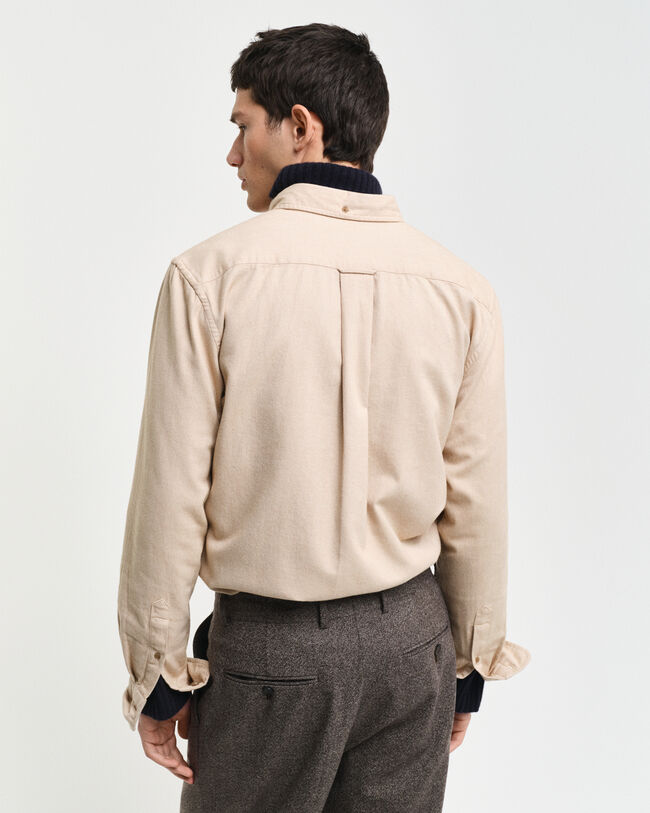 Regular Fit Flannel Herringbone Shirt