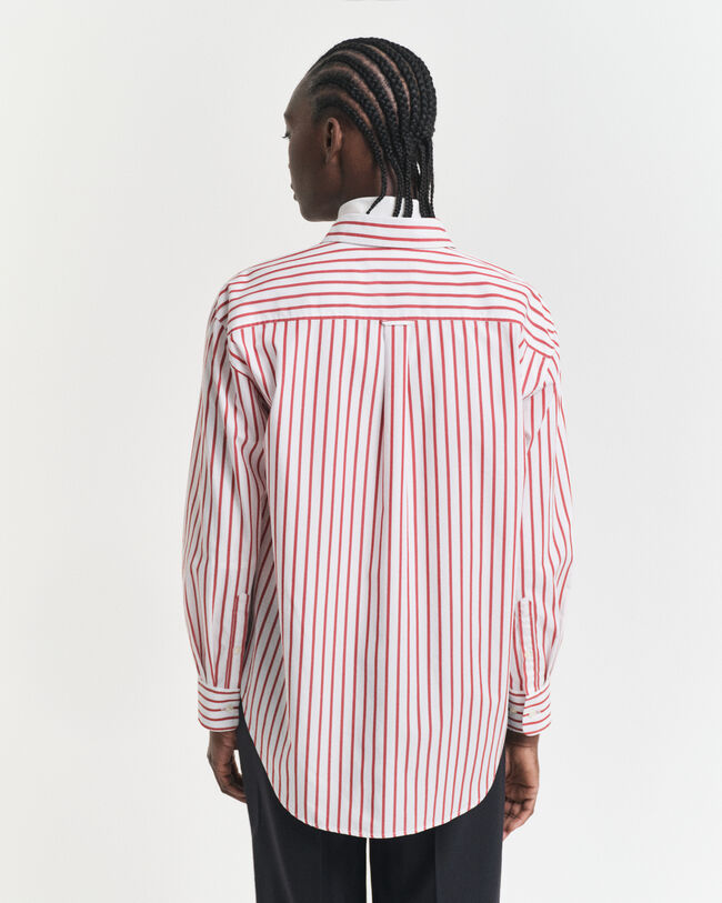 Relaxed Fit Classic Striped Poplin Shirt