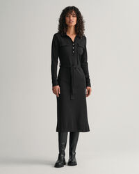 Slim Fit Polo Jersey Dress