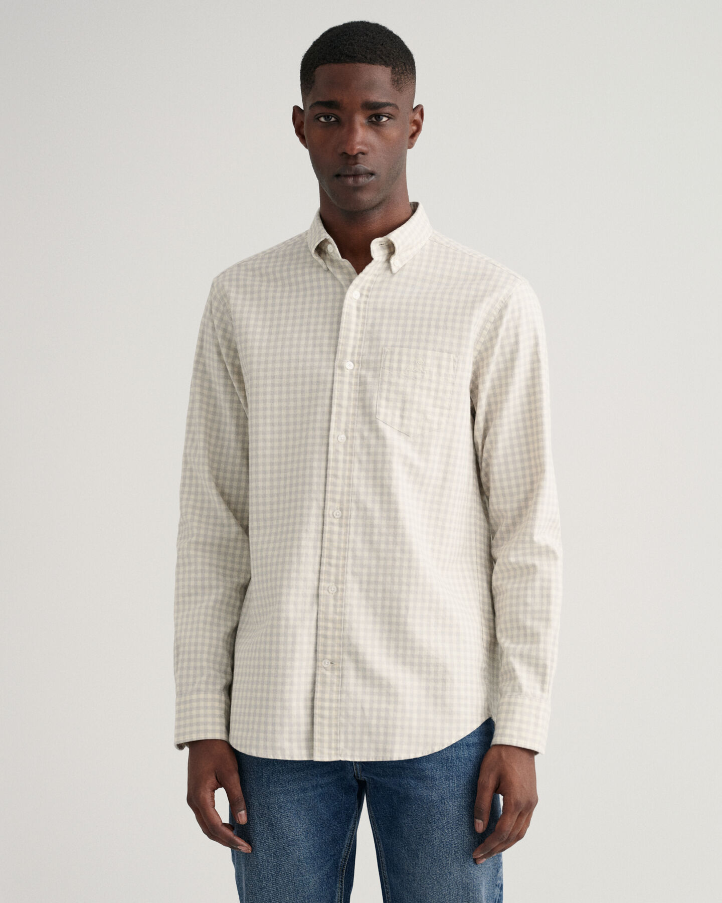 Regular Fit Jaspe Gingham Shirt
