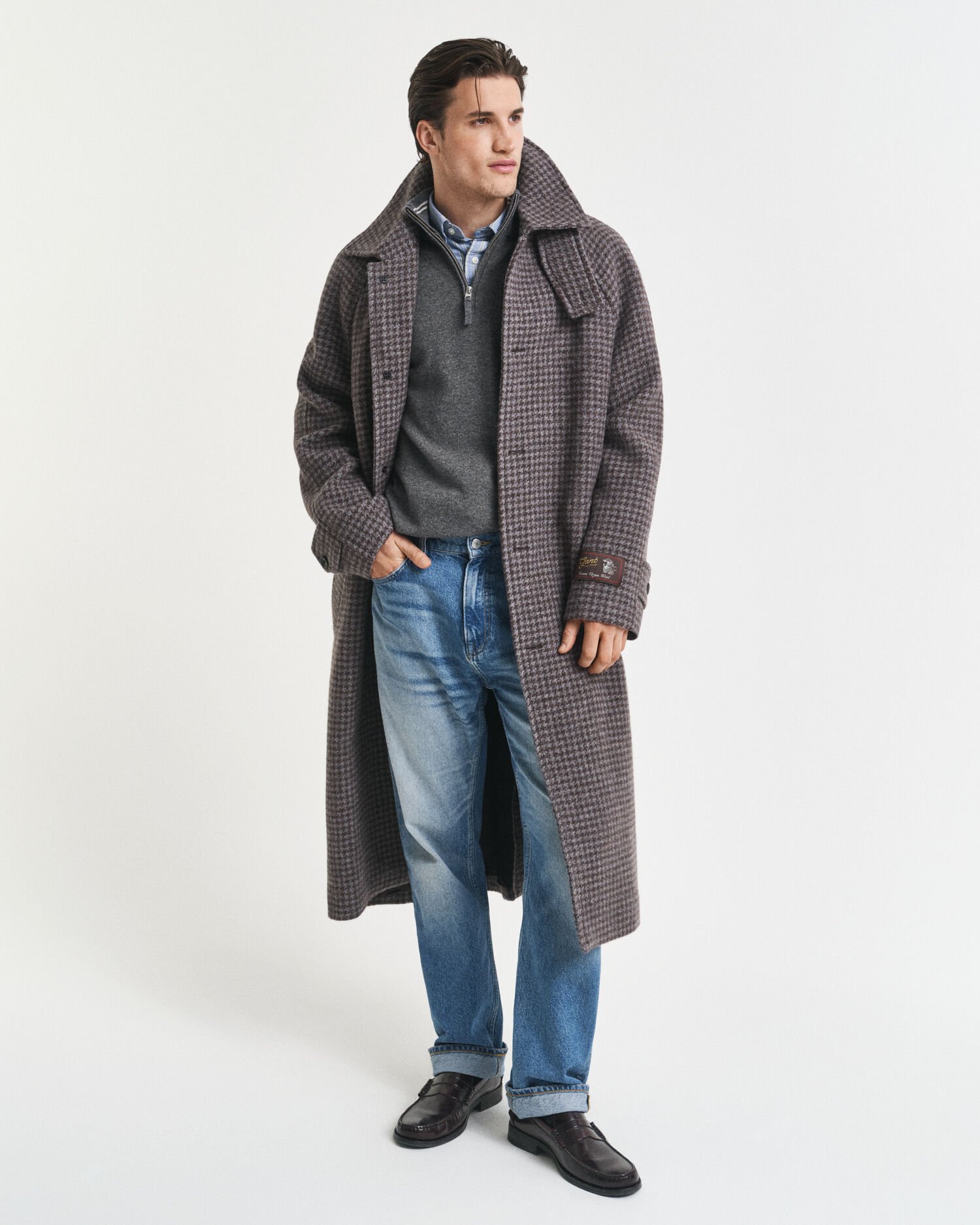 Superfine Lambswool Half-Zip Sweater