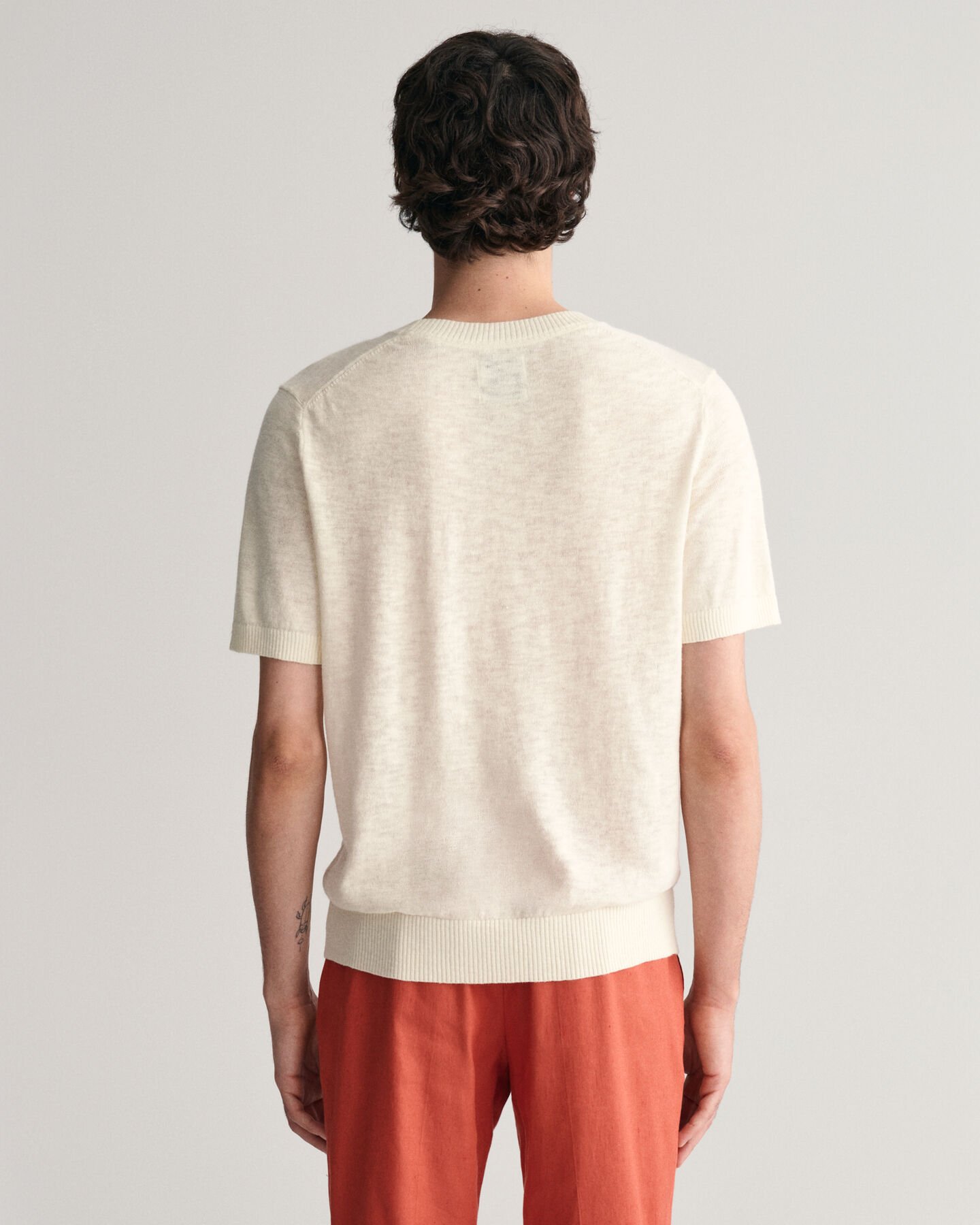 Knitted Cotton Linen T-Shirt
