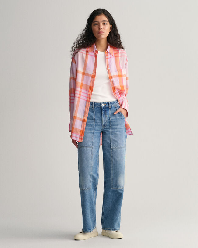 Oversized Madras Shirt