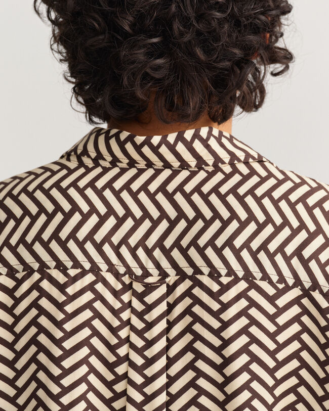 Relaxed Fit Geometric Shirt