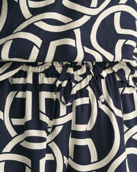 Relaxed Fit Monogram Print Pull-On Shorts