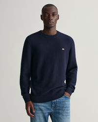 Light Texture Crew Neck Sweater