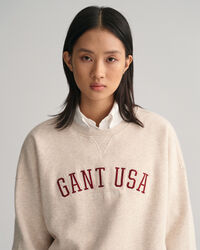 Oversized GANT USA Crew Neck Sweatshirt