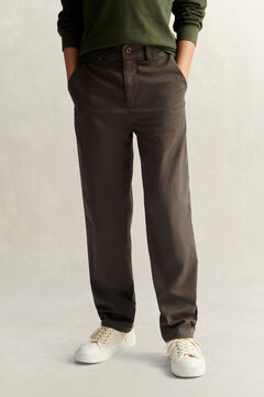 Teen Boys Chinos — SHADOW BROWN 6