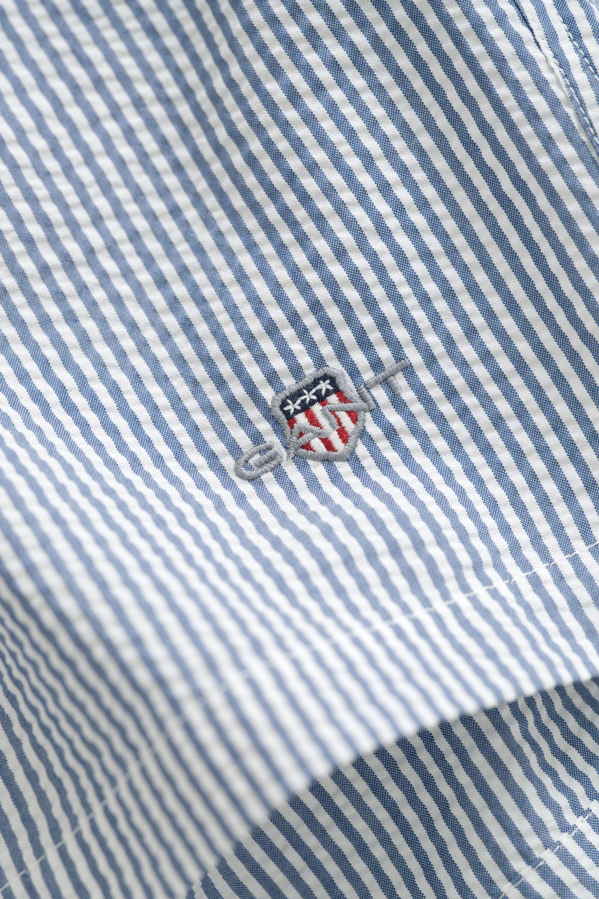 Striped Seersucker Swim Shorts