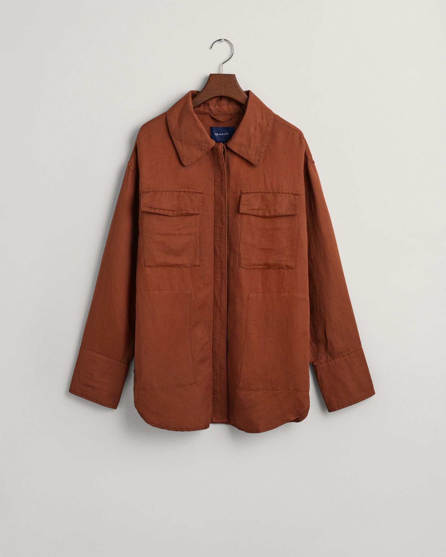 Linen Viscose Shirt Jacket