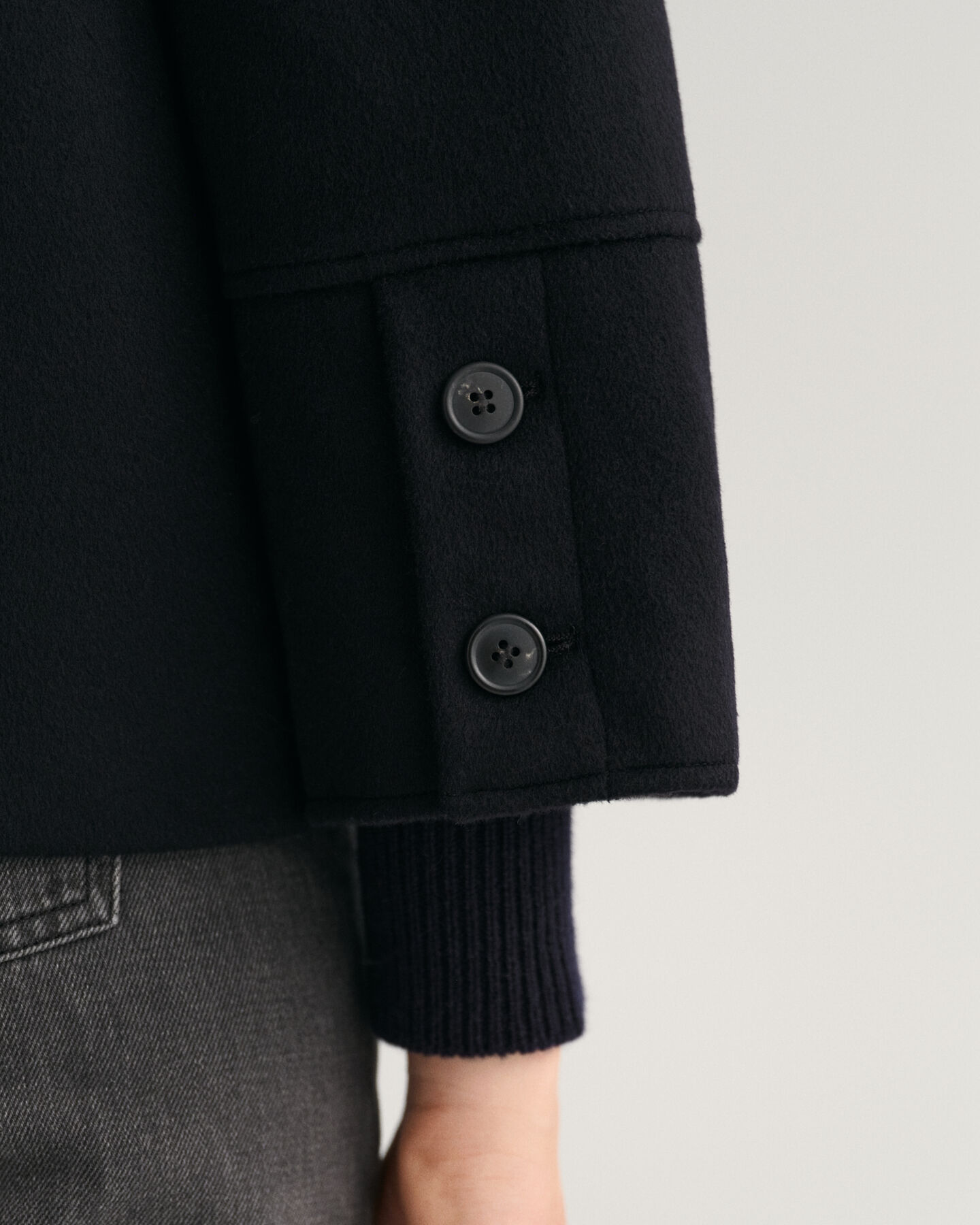 Wool Blend Cropped Jacket