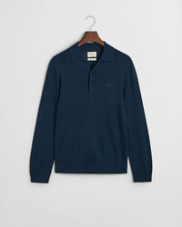 Extra Fine Merino Wool Polo Sweater