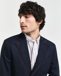 Slim Fit Cotton Wool Club Blazer