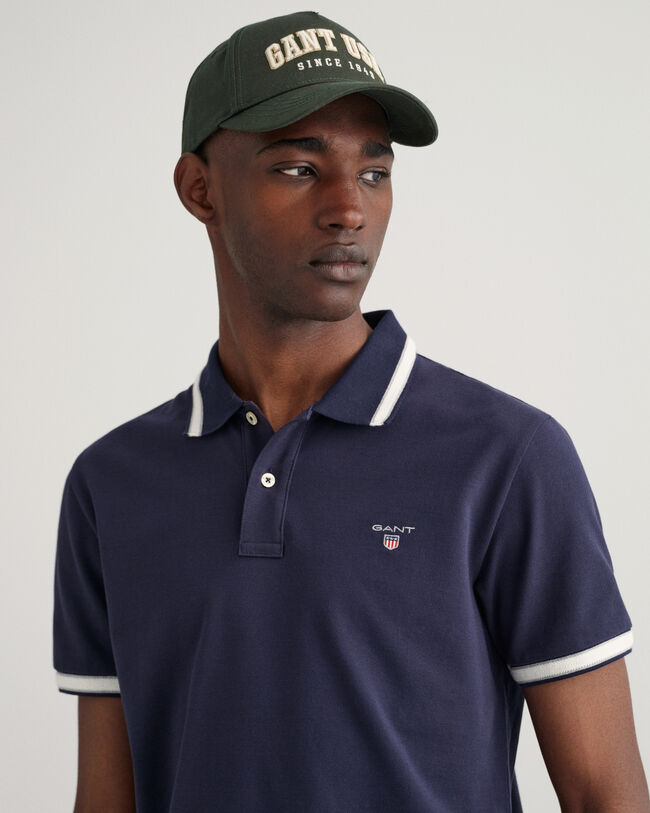 Herringbone Tipping Piqu&eacute; Polo Shirt
