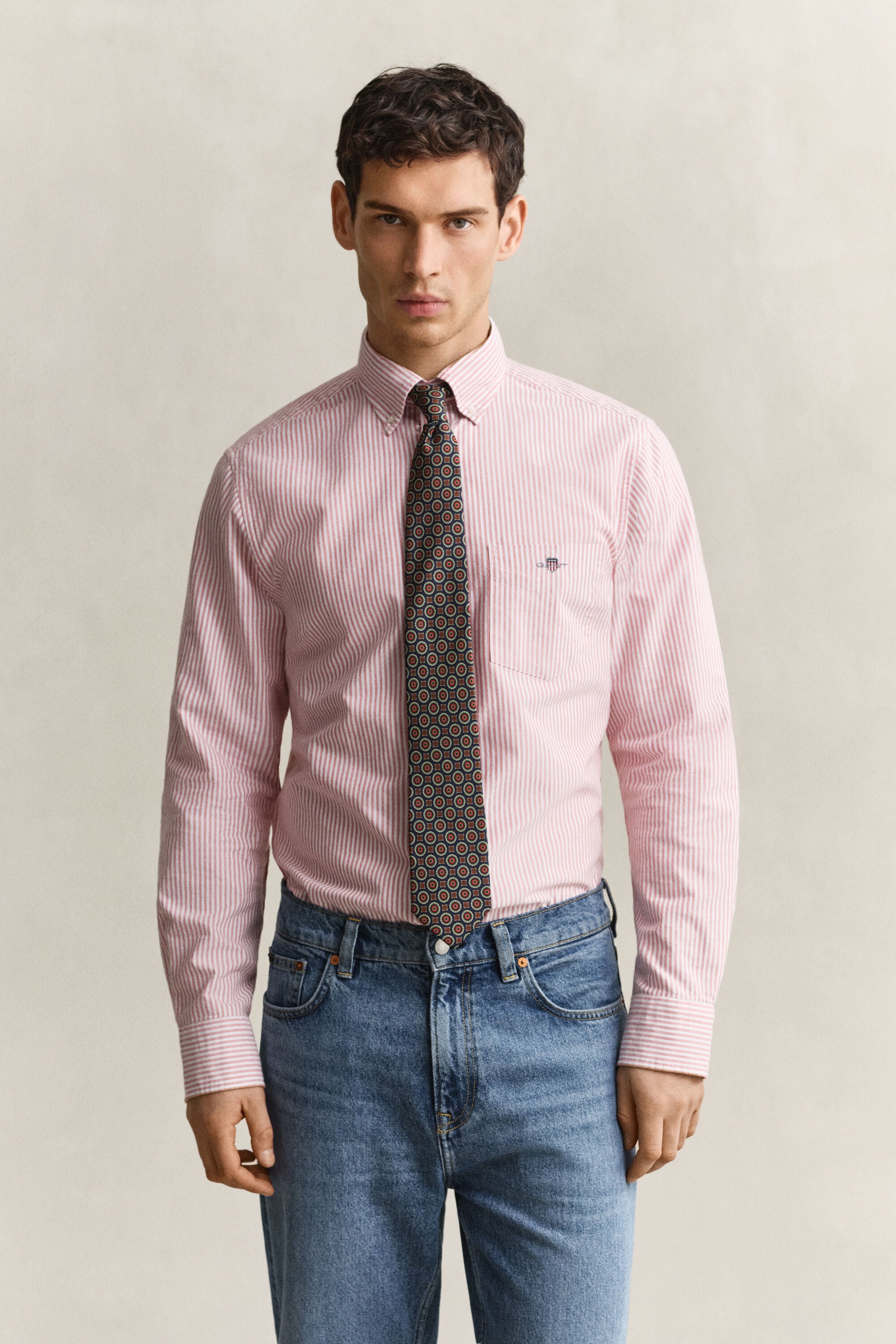 Banker Stripe Classic Oxford Shirt