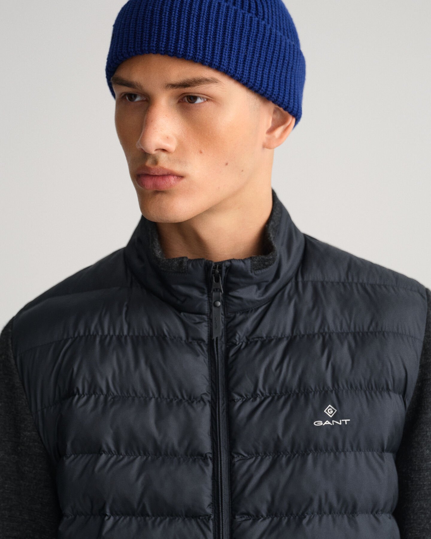 Mixed Media Light Padded Jacket