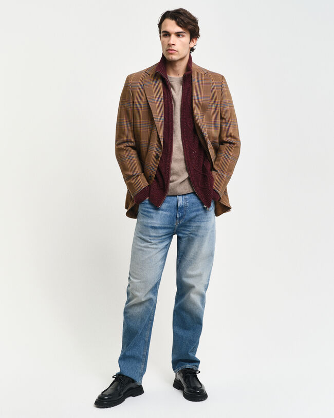 Cable Knit Zip Cardigan