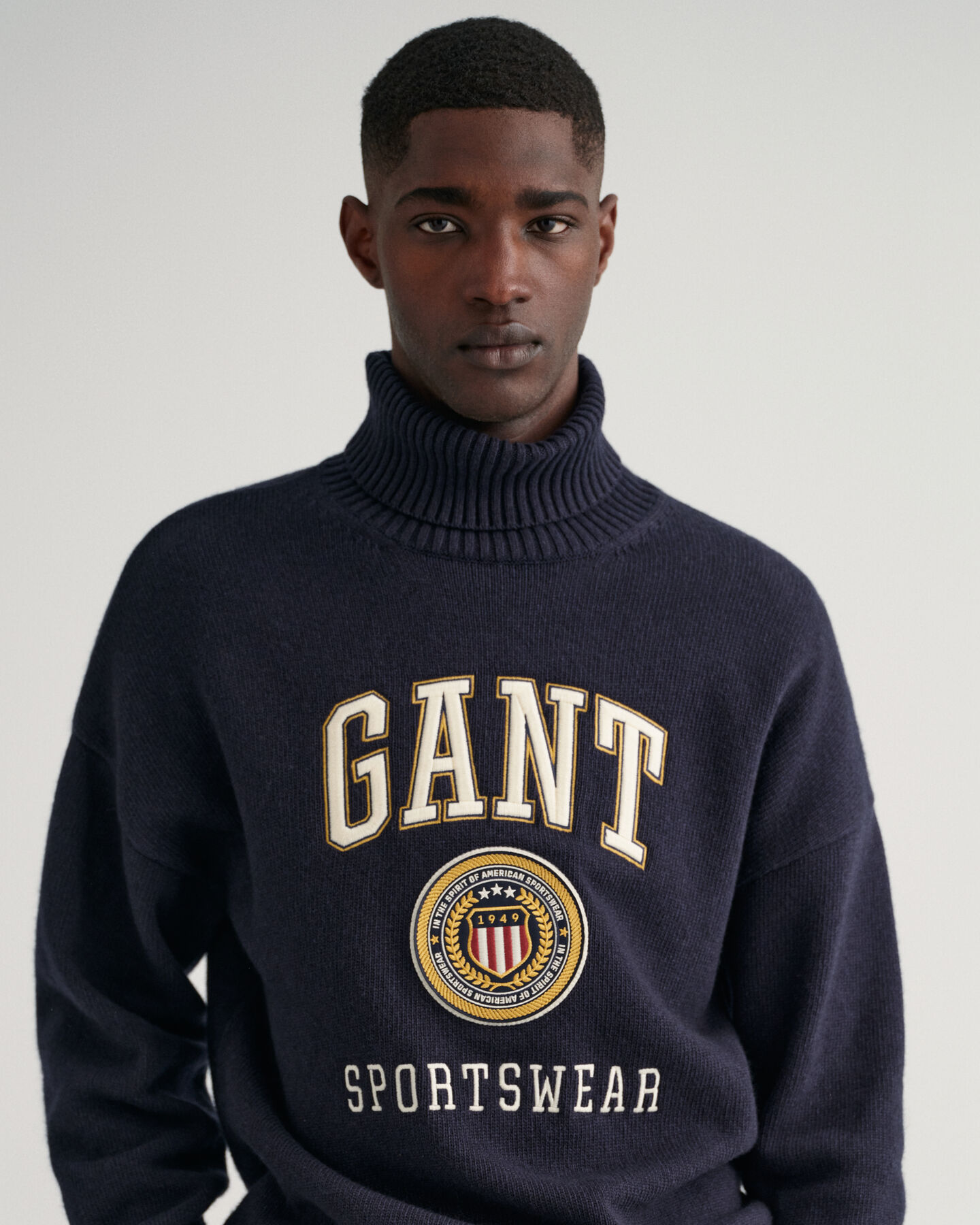 Crest Shield Rollneck Sweater