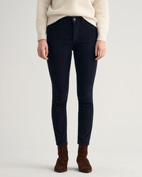 Farla Slim Fit Cropped Corduroy Jeans