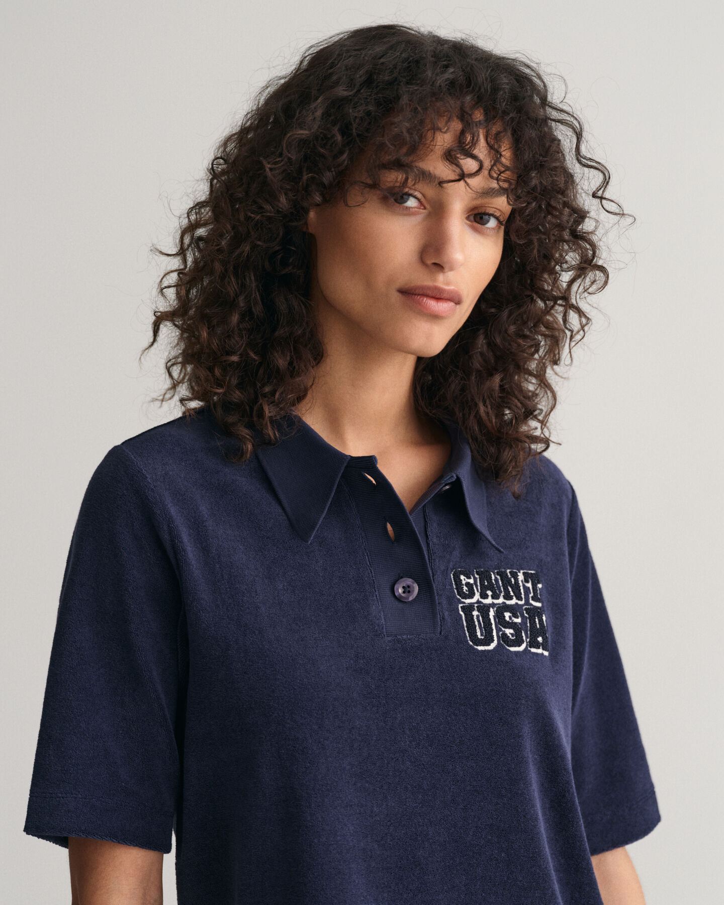 Terry Cloth Polo Shirt