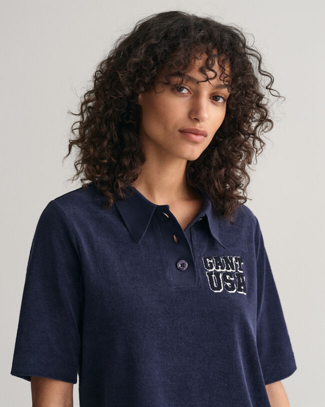 Terry Cloth Polo Shirt