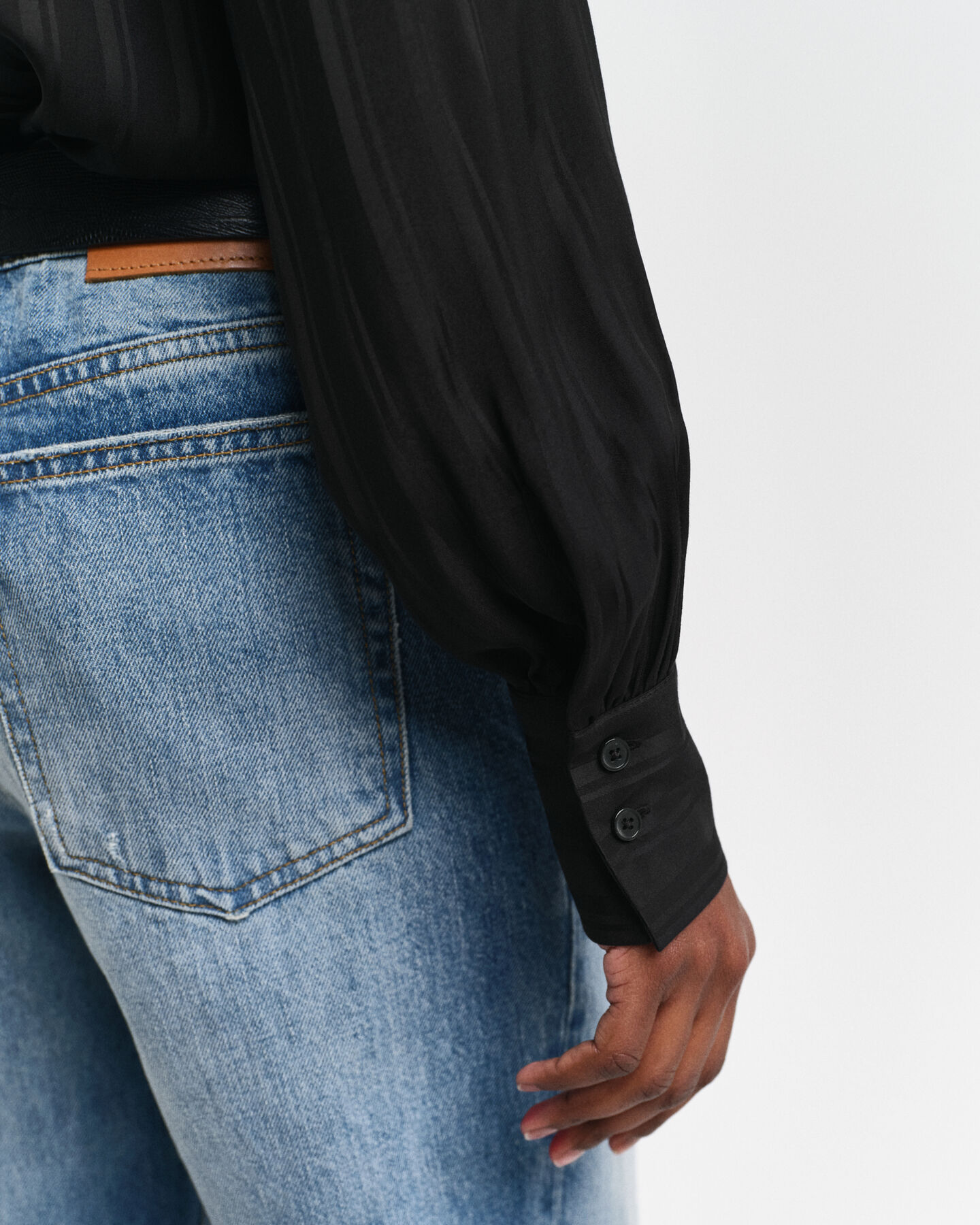 Regular Fit Striped Satin Shirt