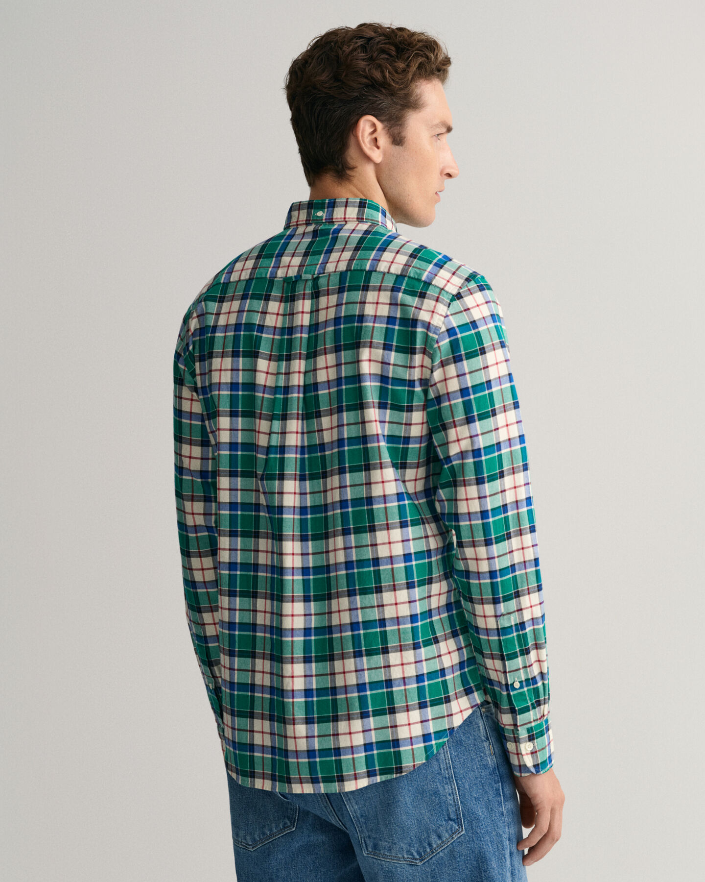 Regular Fit Checked Oxford Shirt