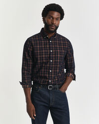 Regular Fit Checked Corduroy Shirt