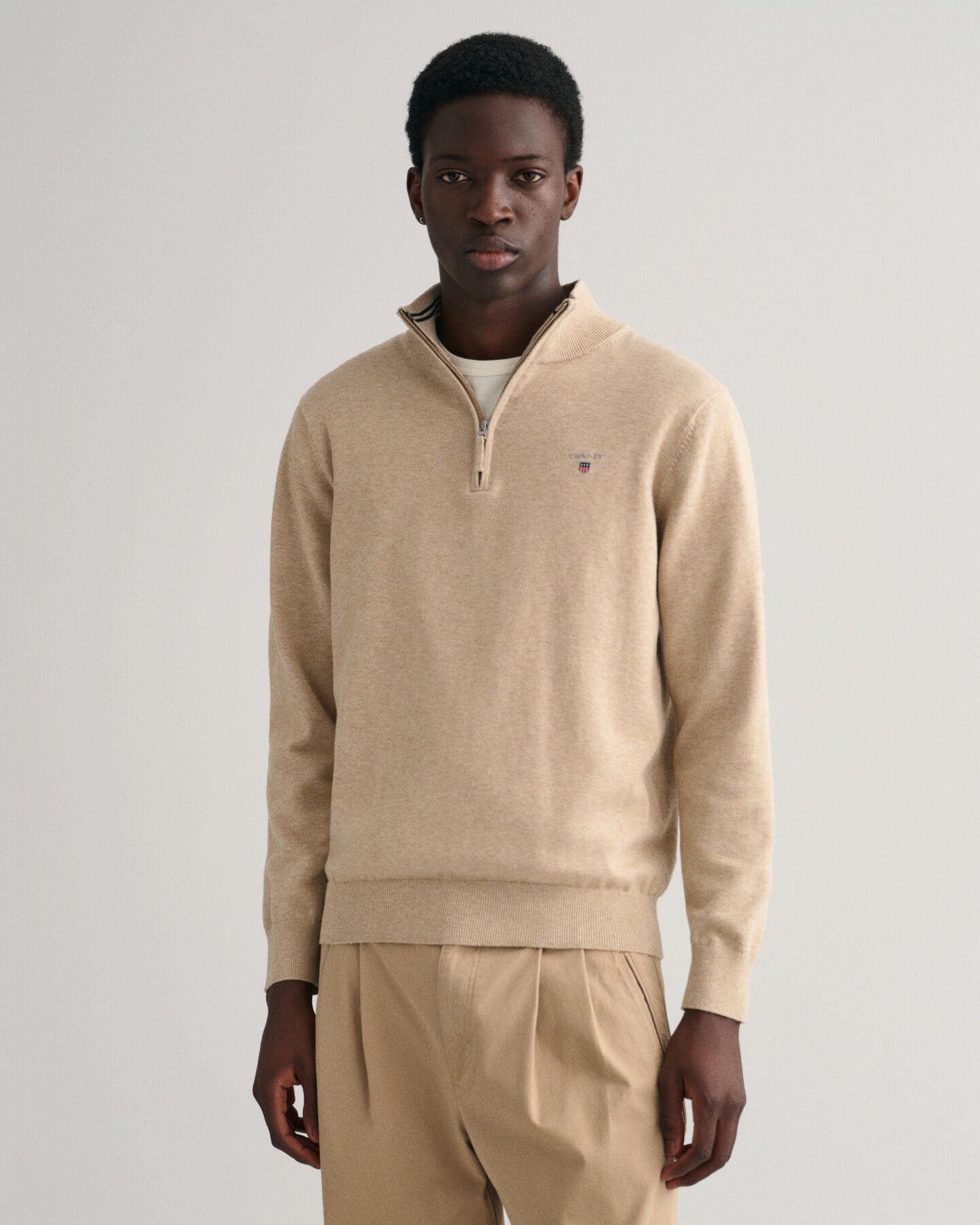 Classic Cotton Half-Zip Sweater