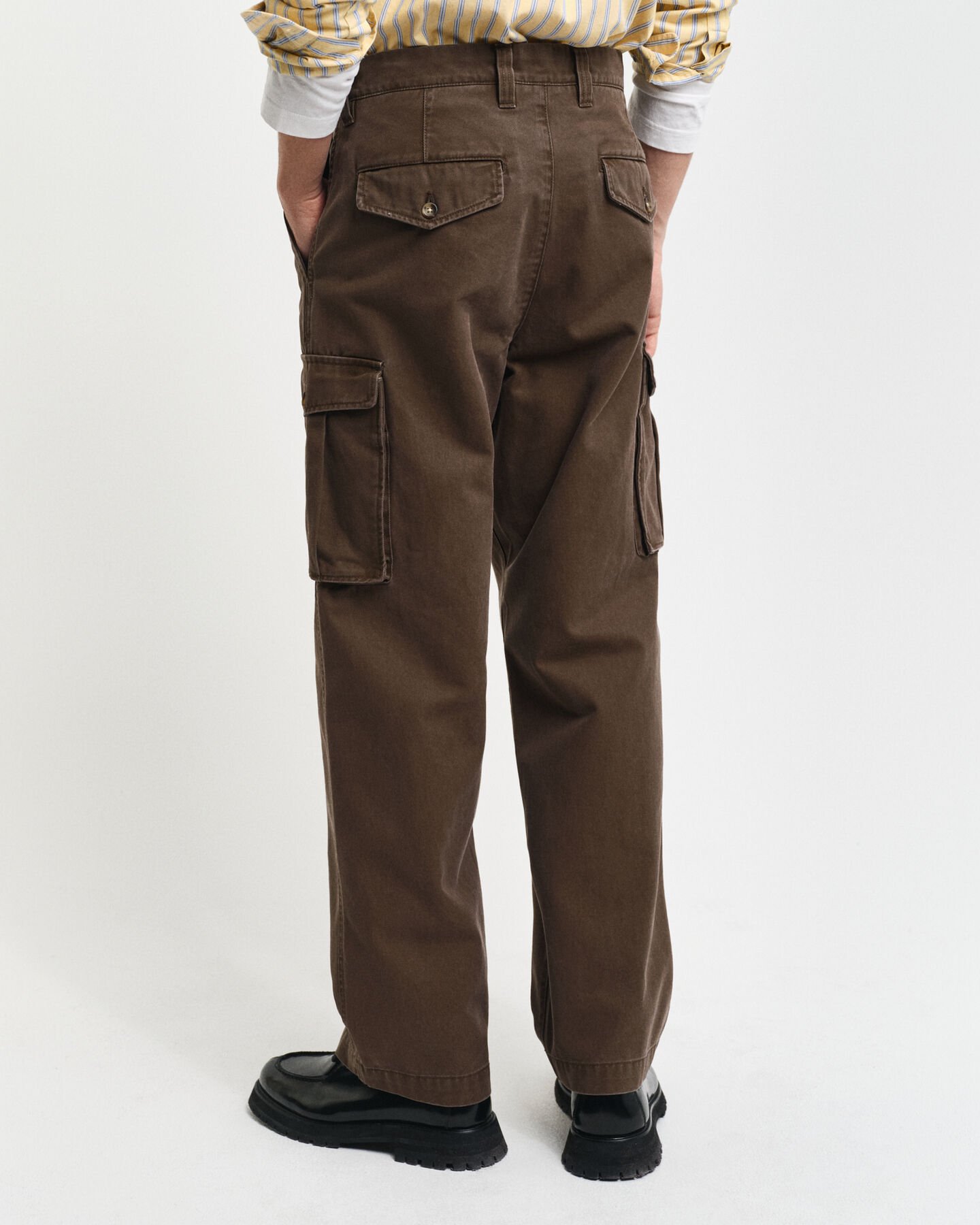 Regular Fit Cotton Twill Cargo Pants