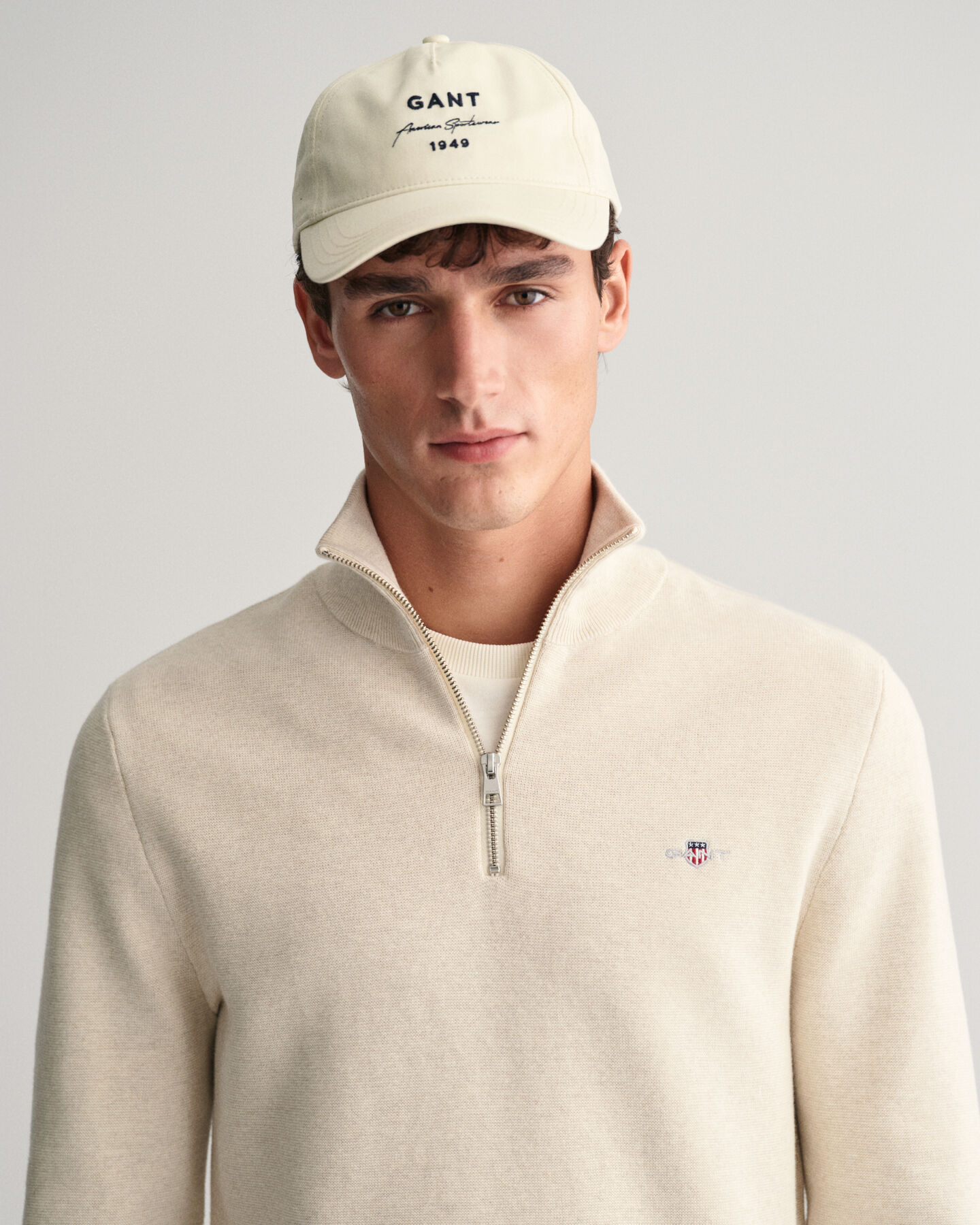 Milano Knit Cotton Half-Zip Sweater