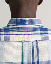 Regular Fit Seersucker Madras Shirt
