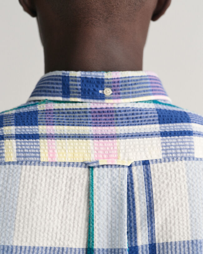 Regular Fit Seersucker Madras Shirt