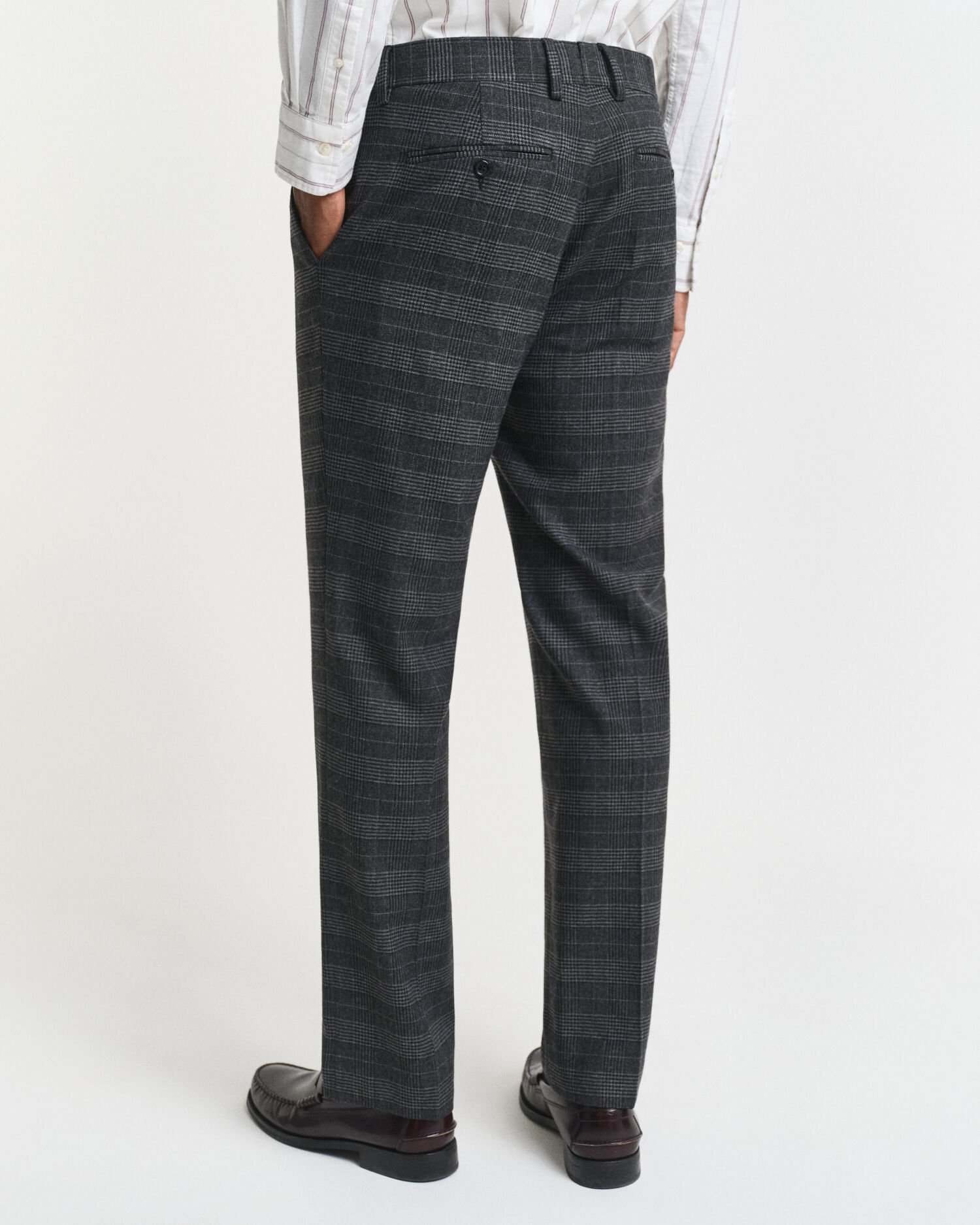Slim Fit Glen Check Suit Pants