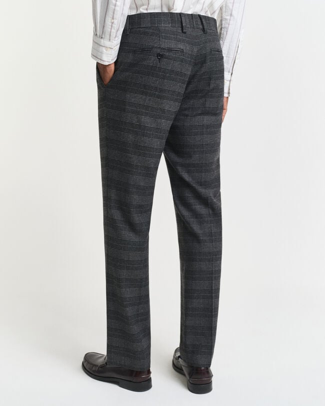 Slim Fit Glen Check Suit Pants