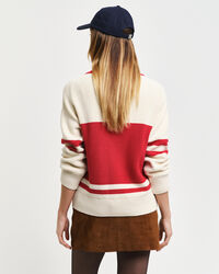 GANT Varsity Cotton V-Neck Sweater