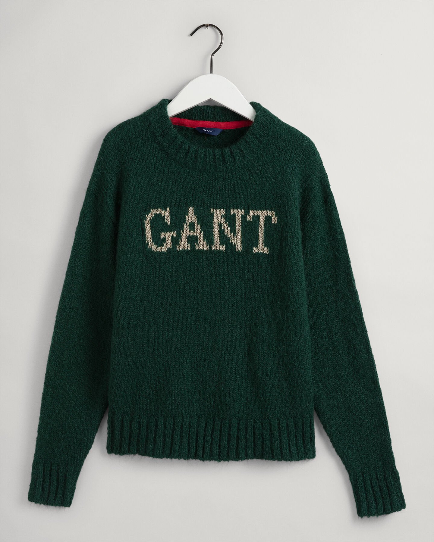 Logo Mohair Crew Neck Sweater