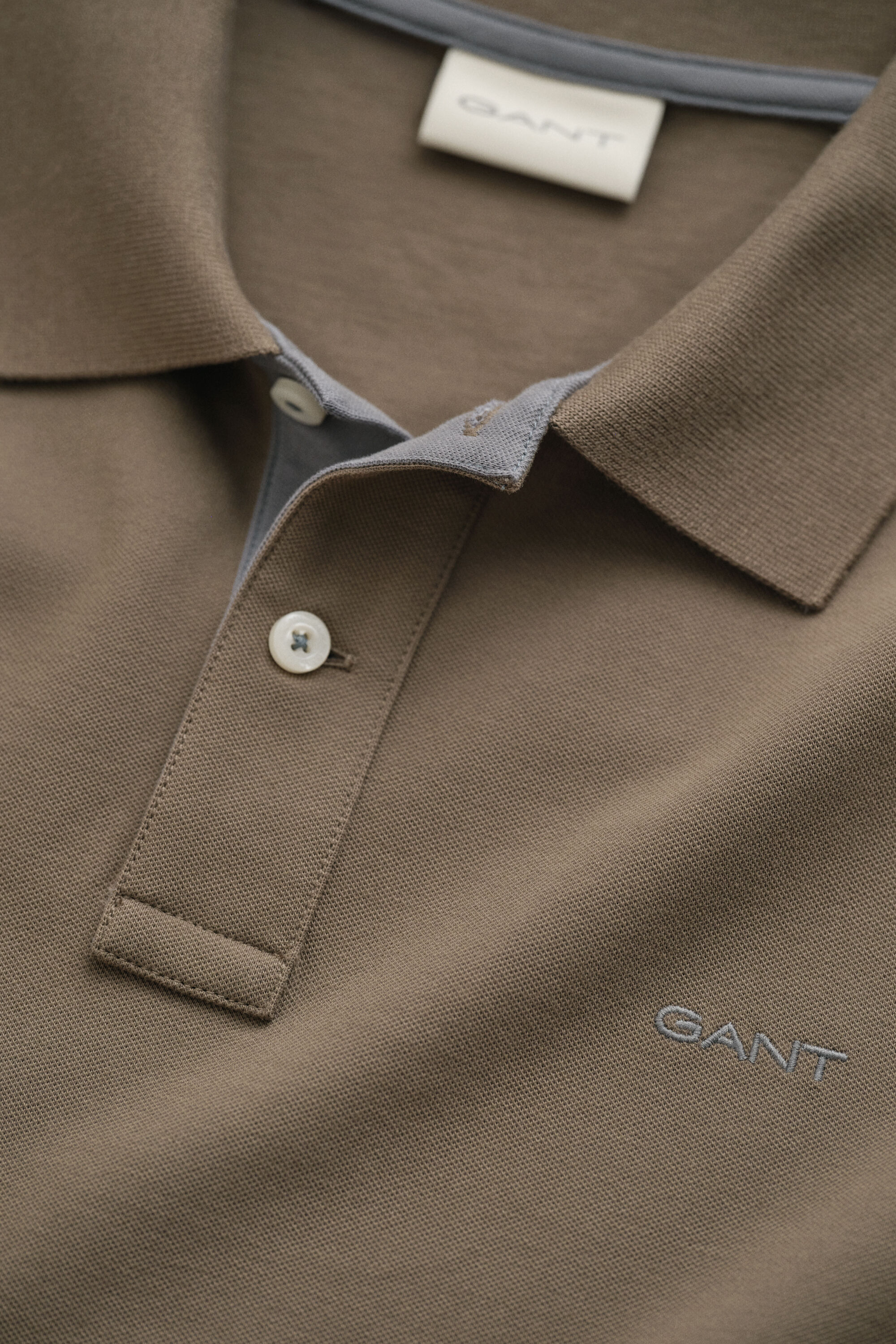 Contrast Piqué Polo Shirt