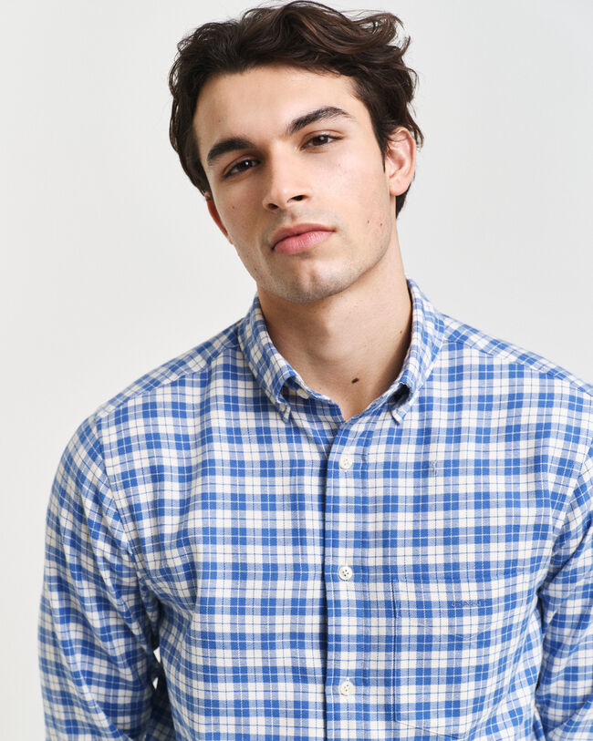 Regular Fit Checked Flannel Shirt