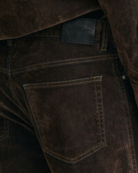 Relaxed Fit Flocked Velvet Jeans