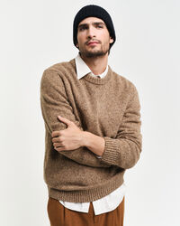Wool Nepps Crew Neck Sweater