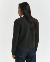 Contrast Knit Cardigan