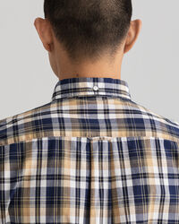 Regular Fit Washed Poplin Check Shirt
