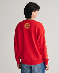 Dragon Crest Crew Neck Sweatshirt