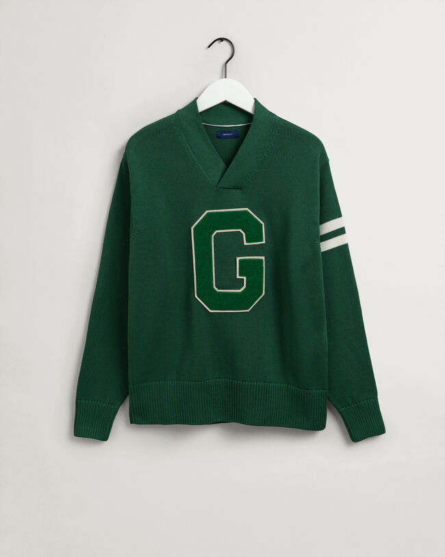 Collegiate V-Neck Sweater