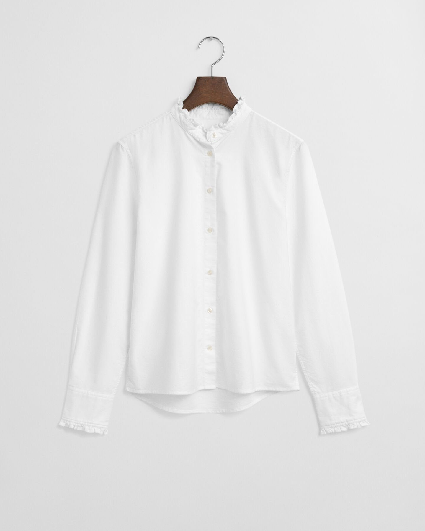 Classic Oxford Frill Blouse
