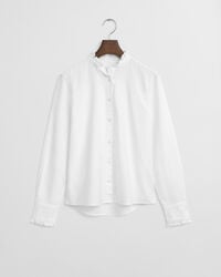 Classic Oxford Frill Blouse